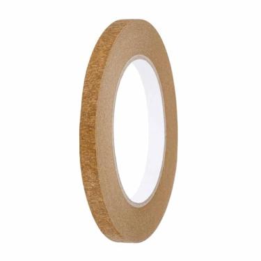 Imagem de HARFINGTON Fita adesiva colorida de 0,9 cm x 54,6 m, papel crepe universal, fita adesiva colorida para pintura artística, faça você mesmo, selagem de etiquetagem artesanal, marrom