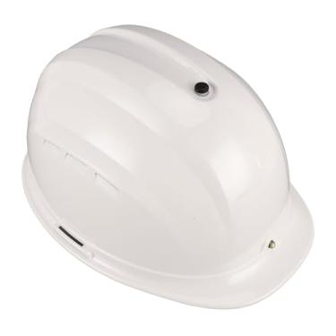 Imagem de Garosa Capacete para Trabalhador da Construção Civil, Capacete de Segurança Com Ventilador de Resfriamento Solar Com Bateria de 8000mAh, Ventiladores Duplos e Massagem para Uso Industrial