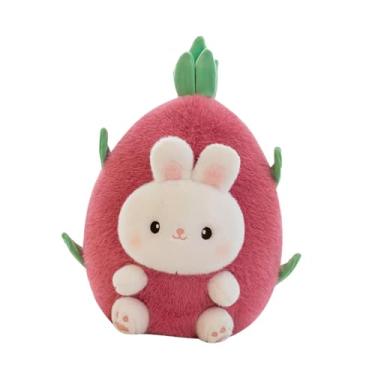 Imagem de IEUDNS Fruta Animal Pelúcia Brinquedo de Pelúcia Fruta Animal Boneca Confortável Prático Macio, para Mesa Escritório, Coelho de Fruta Do Dragão