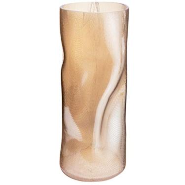 Imagem de YYBOES Vaso de vidro para decoração de vaso de flores, moderno, leve, luxuoso, vaso de vidro transparente, curva inteligente, acessórios para casa, sala de estar, decoração macia, arranjo de flores