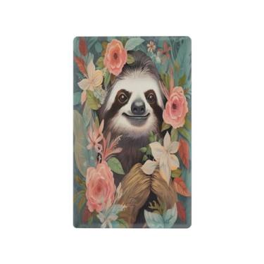 Imagem de Wassud Placa de cobertura de interruptor de luz, capas de tomadas duplas, placa de parede, preguiça fofa (6) decoração decorativa de casa, sala de estar, quarto, decoração