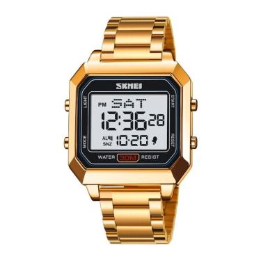 Imagem de Relógio Masculino Skmei Digital 2149 Dourado e Preto
