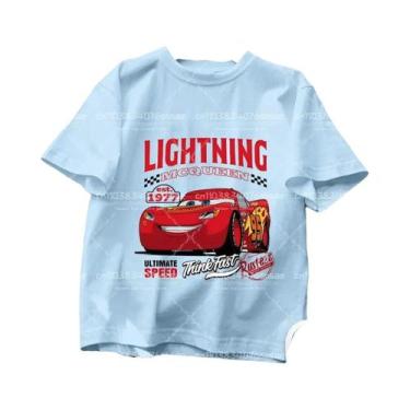 Imagem de Camiseta Infantil Disney Pixar Lightning McQueen, Manga Curta, Carro D