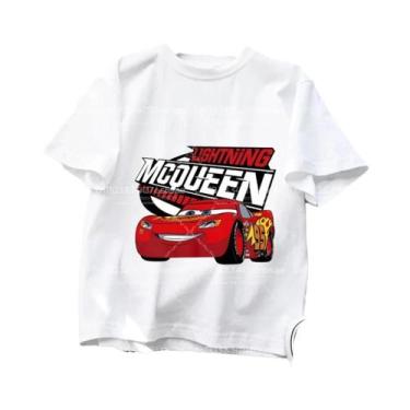 Imagem de Camiseta Infantil Disney Pixar Lightning McQueen, Manga Curta, Carro D