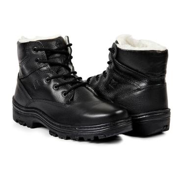 Imagem de Bota Oslo Hamburgo para Neve em Couro Forrada com Lã e Impermeável Masculina-Masculino