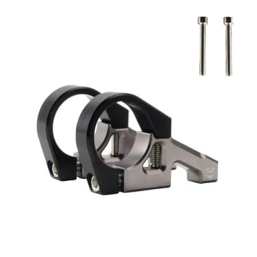 Imagem de Mesa de guidão para bicicleta MTB de montagem direta, 31,8 mm, em liga de alumínio CNC, para downhill, acessórios para bicicleta.(Black silver 35mm)