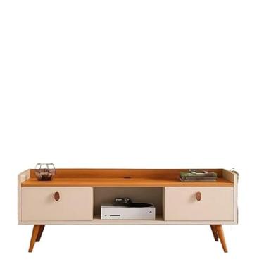 Imagem de Rack Bancada com pés 1.20 e 0.90 com 2 Portas ou 1.5 cm Moderno Parede TV Até 50Pol(0.90 off/cinamo)