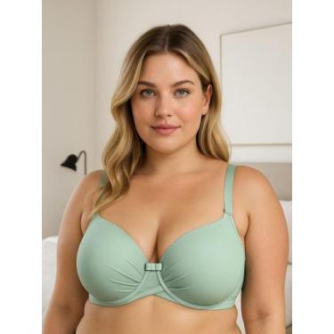 Imagem de Sutiã Plus Size Soutien Reforçado Bojão Cruzado Alça Larga - c7 ALICE,