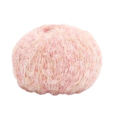 Imagem de Fio de lã macia tricô lã mistura de fios de crochê artesanato 25 g várias cores para bricolage suéteres boneca cachecóis acessórios pêssego rosa