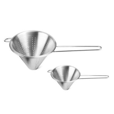 Imagem de Funil Passador Chinoy Coador Peneira Aço Inox 24 e 14cm - WECK