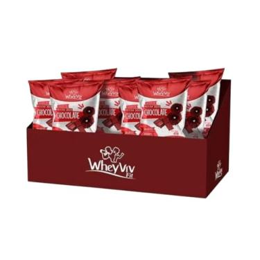 Imagem de Kit20 - Biscoito Wheyviv Fit Chocolate C/Whey Protein 45g (Caixa Fechada)