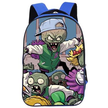 Imagem de Mochila escolar Plants Zombies Anime Schoolbag para crianças