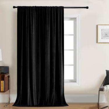 Imagem de Cortinas Joydeco Velvet Black Blackout 100x180cm 1 painel