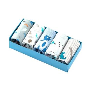 Imagem de Conjunto De 5 Peças De Roupa Íntima Para Meninos, Cuecas De Algodão Ma