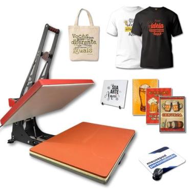 Imagem de Prensa Térmica Plana 40x60 com Gaveta Semiautomática para DTF Sublimaç