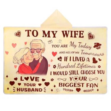 Imagem de Bigmeta Cobertor grande de 119 x 185 cm para mulheres - Presentes de aniversário de Natal para esposa do marido, cobertores macios e quentes de flanela (casal)