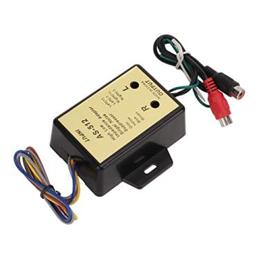 Imagem de Generic Adaptador Estéreo de Alta e Baixa Impedância, Melhora Eficientemente a Saída de Graves para de áudio de Carro, Ajuste Universal, Material ABS
