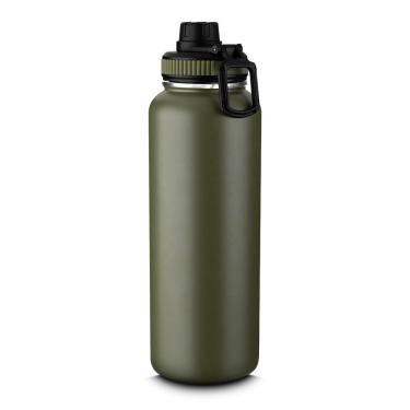 Imagem de Garrafa Térmica Verde 1,2l Com Alça - Ideal Para Manter Suas Bebidas Na Temperatura Perfeita!