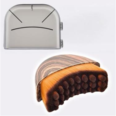 Imagem de Escova facial linfática, escova de massagem facial macia para escovação suave a seco e relaxamento