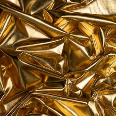 Imagem de Ice Fabrics Tecido de elastano metálico de 4 vias da The Yard 152,4 cm de largura elástico brilhante elastano rede transparente - Tecido de malha respirável para costurar vestidos, roupas esportivas