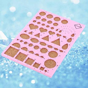 Imagem de Generic Placa de Modelo de Quilling de Papel, Conjunto de Agulhas de Pinça Eficiente para Artesanato de Papel Diy, Melhor Presente para Amigos e Família (Rosa)