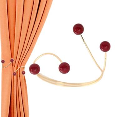 Imagem de Suportes para Cortinas para Quarto,Ferragens para Cortinas de Cor Pérola - Fixadores para Cortinados | para Apartamento, Casa, Hotel, Sala de Estar, Quarto, Portas, Berçário, Escritório, Restaurante