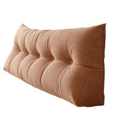 Imagem de CYTJHMD Travesseiros grandes de cunha para cabeceira, descanso triangular, almofada de leitura, apoio lombar, encosto de cintura, reforço de posicionamento macio para sofá-cama, rosa, 80 x 50 x 20 cm