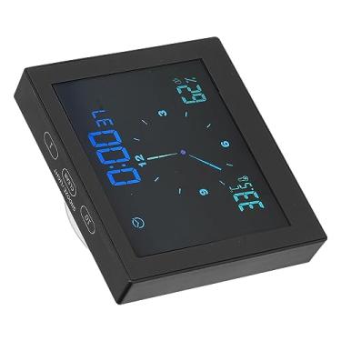 Imagem de GLOGLOW Relógio Relógio Digital à Prova d'água de 5 Polegadas para Chuveiro Com Temporizador, Display de Temperatura e Umidade, Design de Ventosa para Banheiro ou Uso Externo, Decoração Diária