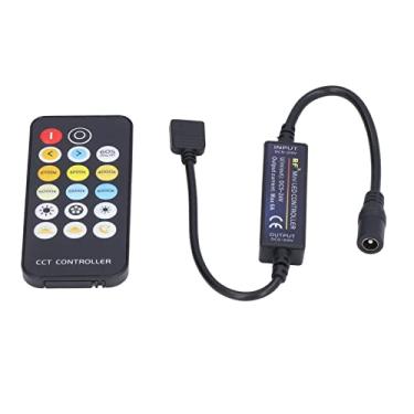 Imagem de GLOGLOW Controlador de Temperatura de Cor LED Controlador de LED, 3 Modos de Temperatura de Cor Controle Remoto Brilho Ajustável, para CCT RGB Tiras de Luz Mesa de TV Banheiro KTV Interruptores e