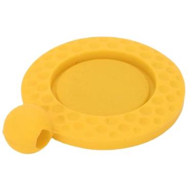 Imagem de SUNGOOYUE Suporte Magnético do Marcador da Bola, Acessório do Golfe da Capa Silicone Com Furos Gancho para o Armazenamento Marcador Toalha Saco de Golfe (Amarela)