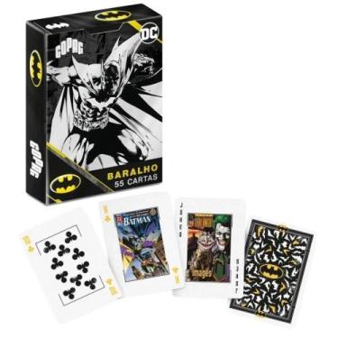 Imagem de Baralho Batman 85 Anos Copag 55 Cartas Colecionável, Preto