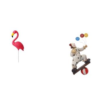 Imagem de Whtkoph Estátua de Flamingo, Figura Decorativa para Jardim, Mesa, Centro de Mesa, Escultura, Coleção, Decoração de Primavera/Natal, Presente