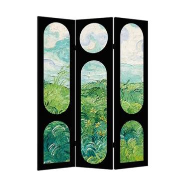 Imagem de NRNQMTFZ Divisória de sala moderna, divisórias de quarto de 1,8 m de altura e telas dobráveis de privacidade, divisor de sala de 3 painéis, tela de privacidade de madeira para casa/escritório/loja de