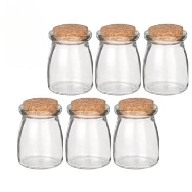 Imagem de Organizador de Temperos com 6 Potes de Vidro 100ml - Kit Completo para Cozinha 7 cm x 6 cm para Feijoada e Churrasco