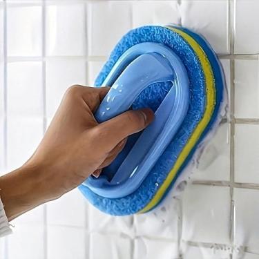 Imagem de Esponja mágica de limpeza para cozinha, banheiro e exterior - Bloco de limpeza de borracha resistente para paredes, vidro, vaso sanitário, azulejo de cerâmica, eletrodomésticos - sem produtos químicos