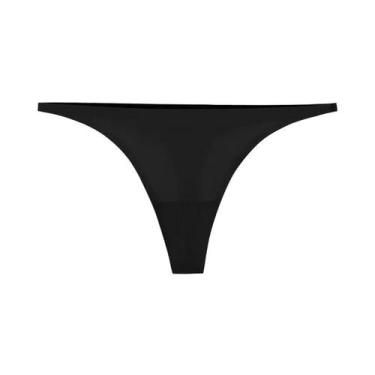 Imagem de Calcinha G-String Sem Costura Em Seda Gelada Para Mulheres, Lingerie M