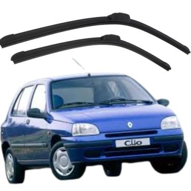 Imagem de TIGER AUTO - JOGO PALHETA PARA PARABRISA DIANTEIRO/TRASEIRO EM SILICONE COMPATIVEL COM CLIO 1994>1999