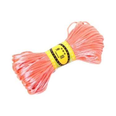 Imagem de Cordão De Seda Satin Rattail Macramê De 2mm 20m Nylon Kumihimo DIY Par
