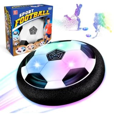 Imagem de Bola Flutuante Hover Ball Futebol de Salão - Desliza no Chão com Luzes LED - Brinquedo Divertido POWER TOYS para Crianças e Família