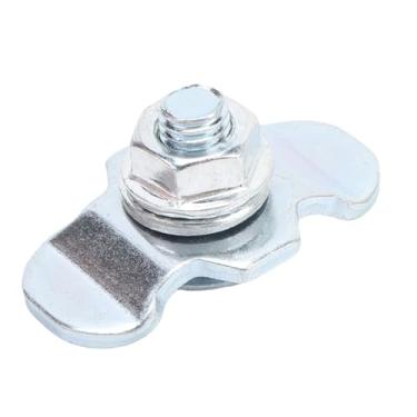Imagem de aqxreight L Faixa Dupla Lug Rosca Parafuso Prisioneiro Encaixe Resistente Zinco Chapeado Amarrar para van Captador Carga Fixação 10 Pçs Prata M8 Metal (20MM)