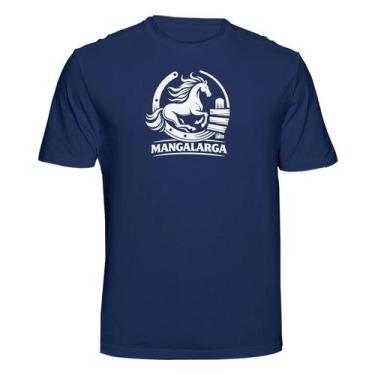 Imagem de Camiseta Mangalarga Country Cavalos de Raça Cor:Azul MarinhoTamanho:G 
