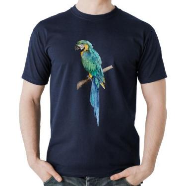 Imagem de Camiseta Algodão Arara Azul - Foca na Moda, Marinho, GGG