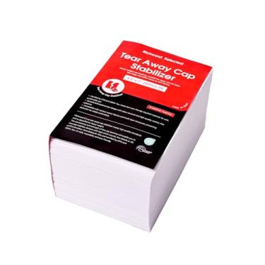 Imagem de Estabilizador de bordado selecionado Richword, suporte de rasgo, 56,7 g Estabilizador de bordado de peso médio para máquina de bordar (11,4 cm x 17,8 cm 250 peças)