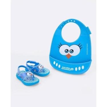 Imagem de Sandália Galinha Pintadinha Hora do Papa Combo Chinelo com Babadouro Grendene Kids-Unissex