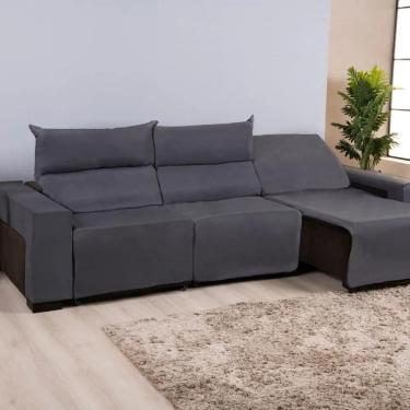 Imagem de Capa Sofá Retrátil Reclinável Em Malha 3 Lugares Veste Fácil