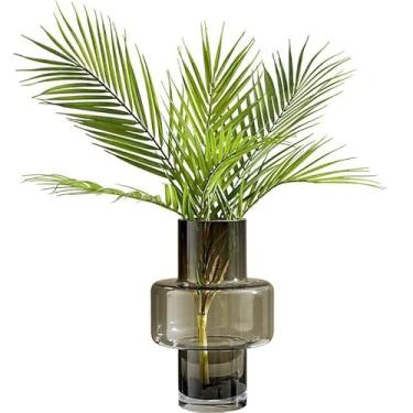 Imagem de Vaso decorativo de vidro, ornamentos para mesa de jantar, sala de estar, arranjo de flores, estilo nórdico, vasos de flores criativos, para casa