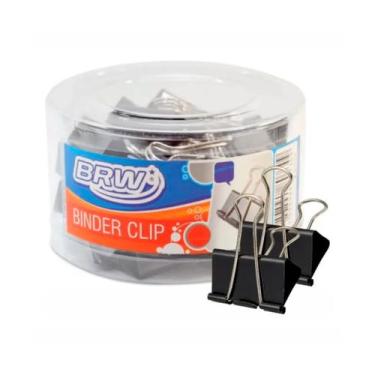 Imagem de Prendedor de papel Binder Clip BRW 32mm caixa com 24un