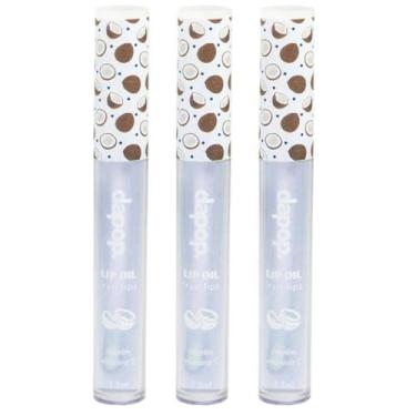 Imagem de Kit 3 Lip Oil Fruits Lips De Coco Com Vitamina E - Dapop
