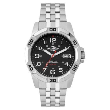 Imagem de Relógio Mormaii Masculino Steel Basic Prata - MO2317AD/1P-Masculino