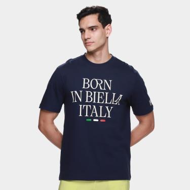 Imagem de Camiseta Fila Comfort Born in Biella Letter Masculina-Masculino